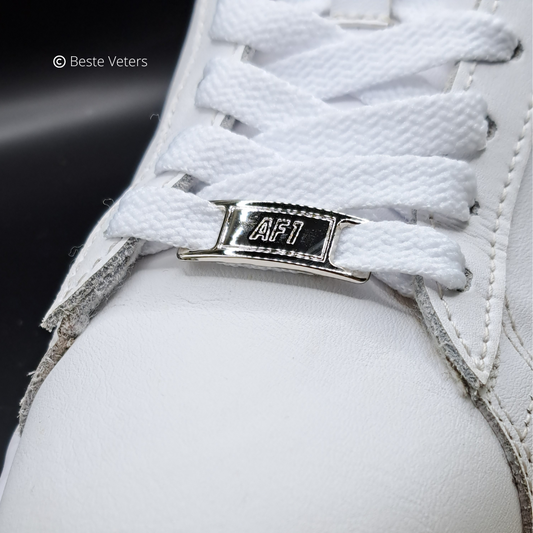 Air Force 1 gespen Zilver