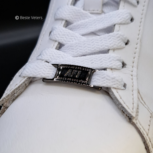 Air Force 1 gespen Zwart met lichte glans