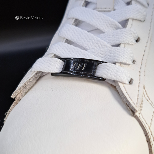 Air Force 1 gespen Mat Zwart