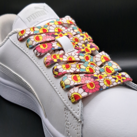 Bloem Print Multikleur Veters 120cm