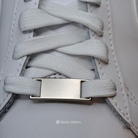 Air Force 1 gespen gepolijst Mat Zilver