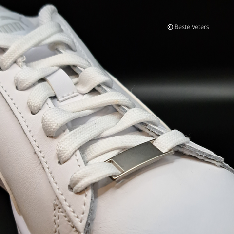 Air Force 1 gespen gepolijst Mat Zilver