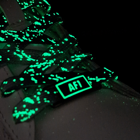 Lichtgevende Veters en Gespen Combi Lichtgrijs en Grijs 120cm