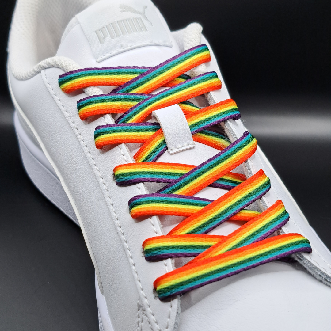 Regenboog/Rainbow Multikleur Veters 120cm