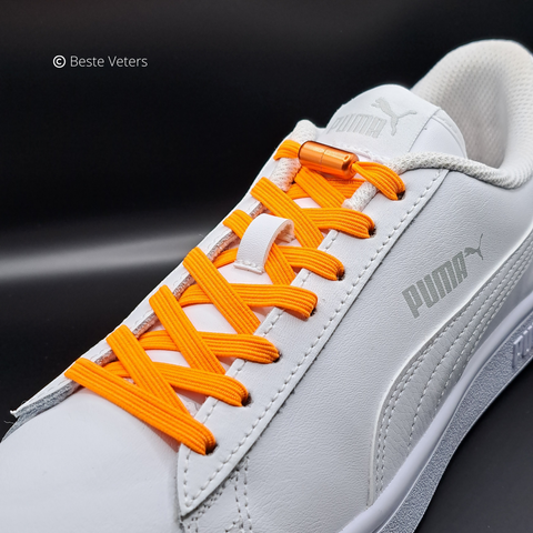 Elastische schoenveters met draaisluiting - Oranje