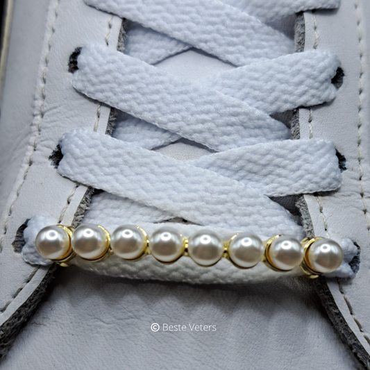 Luxe schoenveters gespen met 8 parels