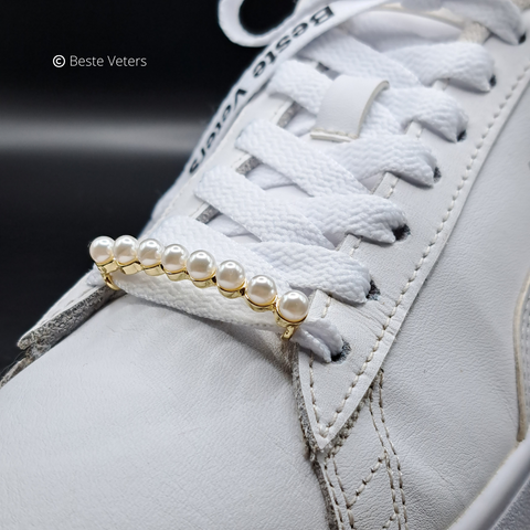Luxe schoenveters gespen met 8 parels
