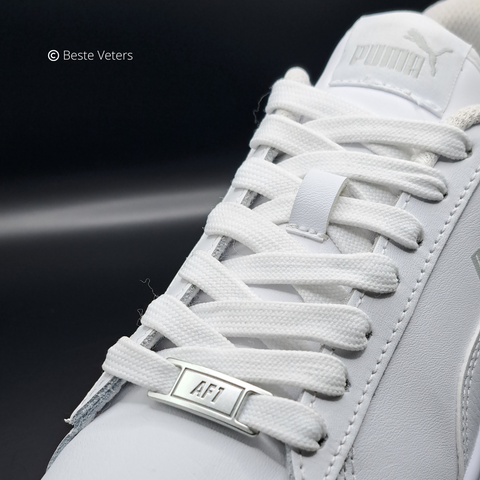 Air Force 1 gespen Mat Zilver
